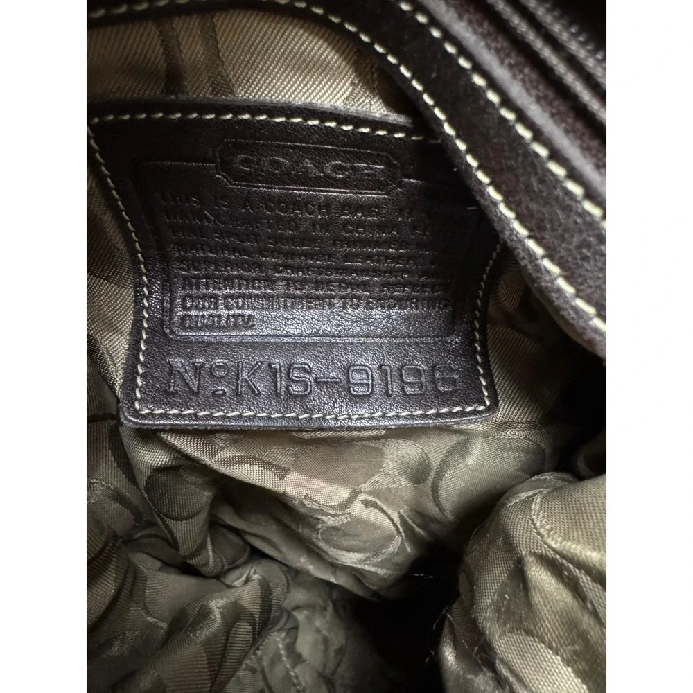 Vintage Coach Women's 9196 Legacy Suede Hobo Shoulder Bag Dark Brown - Picture 7 of 14